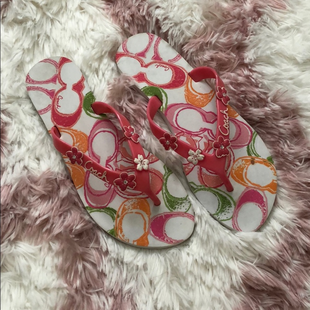Cute Coach Flip Flops